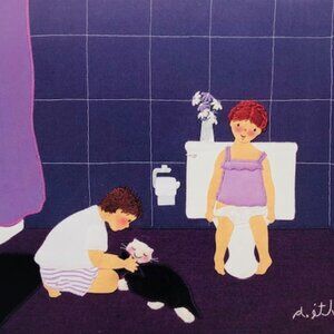 Ève et Adam by Diane Éthier – Whimsical Family Art Print